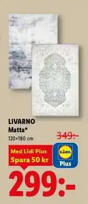 Lidl Livarno Matta erbjuda
