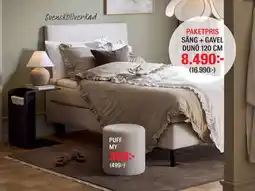 Mio Dunö säng + gavel erbjuda