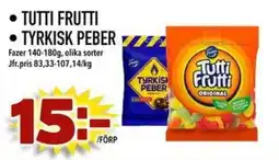 Nelins Tutti Frutti erbjuda