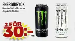 Nelins Monster energidryck erbjuda