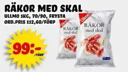 Nelins Ullmo räkor med skal erbjuda