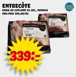 Nelins Smak av Gotland Entrecôte erbjuda