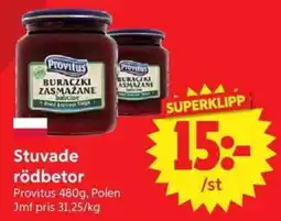 Nya Pulsen Stuvade rödbetor erbjuda