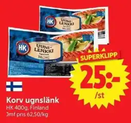 Nya Pulsen HK Korv ugnslänk erbjuda