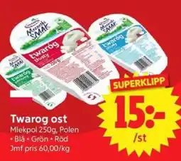 Nya Pulsen Twarog ost erbjuda