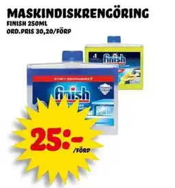 Nelins Finish maskindiskrengöring erbjuda