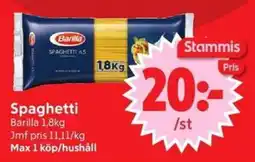 Nya Pulsen Barilla Spaghetti erbjuda