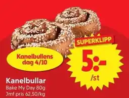 Nya Pulsen Kanelbullar erbjuda