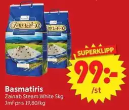 Nya Pulsen Zainab Basmatiris erbjuda