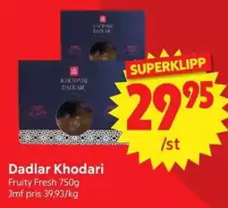 Nya Pulsen Dadlar Khodari erbjuda