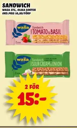 Nelins Wasa sandwich tomato & basil erbjuda