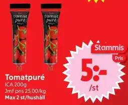 Nya Pulsen Ica tomatpuré erbjuda