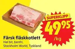 Nya Pulsen Färsk fläskkotlett erbjuda