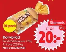 Nya Pulsen Korvbröd erbjuda