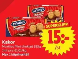 Nya Pulsen McVities Mini choklad erbjuda