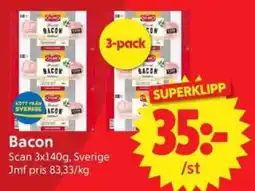 Nya Pulsen Scan Bacon erbjuda