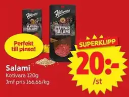 Nya Pulsen Kotivara salami erbjuda
