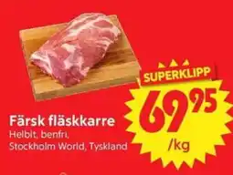Nya Pulsen Färsk fläskkarre erbjuda