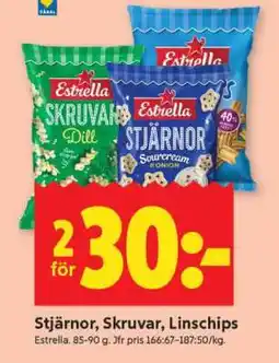 ICA Supermarket Stjärnor, Skruvar, Linschips erbjuda