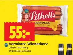 ICA Supermarket Varmkorv, Wienerkorv erbjuda