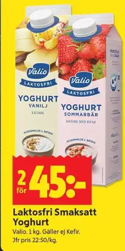 ICA Supermarket Laktosfri Smaksatt Yoghurt erbjuda