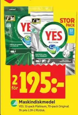 ICA Supermarket MASKINDISKMEDEL erbjuda