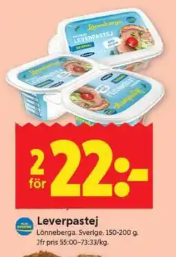 ICA Supermarket LEVERPASTEJ erbjuda