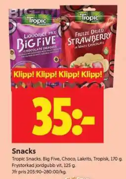 ICA Supermarket SNACKS erbjuda