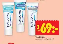 ICA Supermarket TANDKRÄM Sensodyne erbjuda