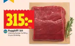 ICA Supermarket Ryggbiff i bit erbjuda