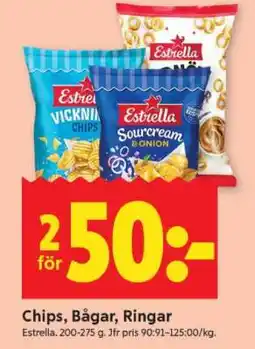 ICA Supermarket CHIPS, BÅGAR, RINGAR erbjuda