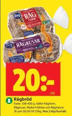ICA Supermarket RÅGBRÖD erbjuda