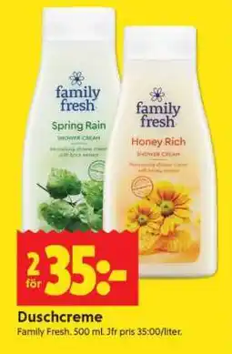 ICA Supermarket Duschcrème Family Fresh erbjuda