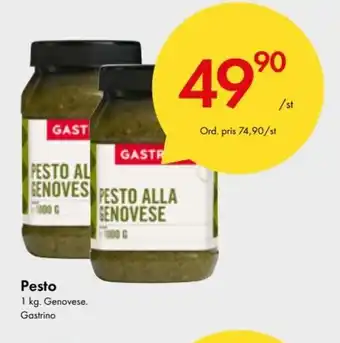 Snabbgross Gastrino Pesto 1kg erbjuda