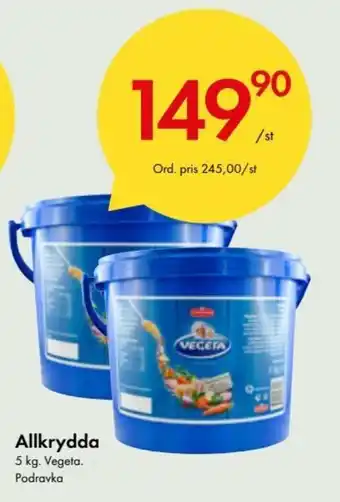 Snabbgross Podravka Allkrydda 5kg erbjuda