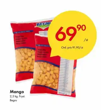 Snabbgross Begro Mango 2,5kg erbjuda