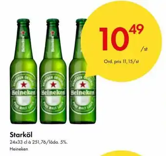 Snabbgross Heineken Starköl 24x33 cl erbjuda