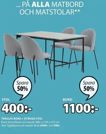 JYSK Terslev Bord 80x140x75 cm erbjuda