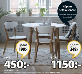 JYSK Jegind Bord Ø105 x H75 cm erbjuda