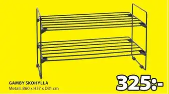 JYSK Gamby Skohylla B60 x H37 x D31 cm erbjuda