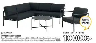 JYSK Jutlandia Sarpsborg Loungeset Ø80 x H44 cm erbjuda