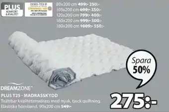 JYSK Dreamzone Plus T25 - Madrasskydd 90x200cm erbjuda