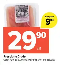 Coop Extra Prosciutto Crudo erbjuda