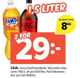 Coop Extra Läsk erbjuda