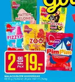 ÖoB MALACO/FAZER GODISPÅSAR erbjuda