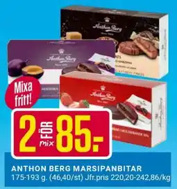 ÖoB Anthon Berg Marsipanbitar erbjuda