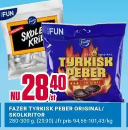 ÖoB FAZER TYRKISK PEBER ORIGINAL/SKOLKRITOR erbjuda