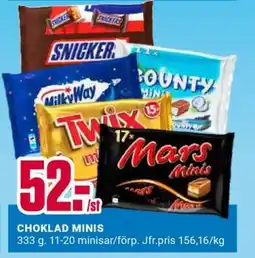 ÖoB CHOKLAD MINIS erbjuda