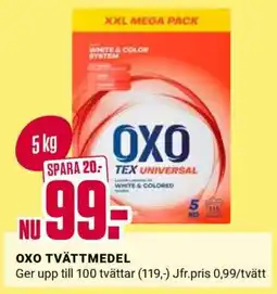 ÖoB OXO TVÄTTMEDEL erbjuda