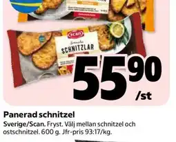Coop PANERAD SCHNITZEL erbjuda